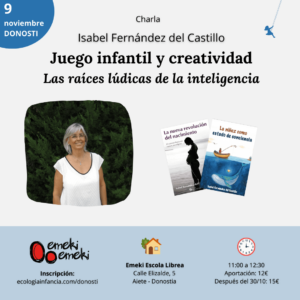 Charla Juego infantil y creatividad